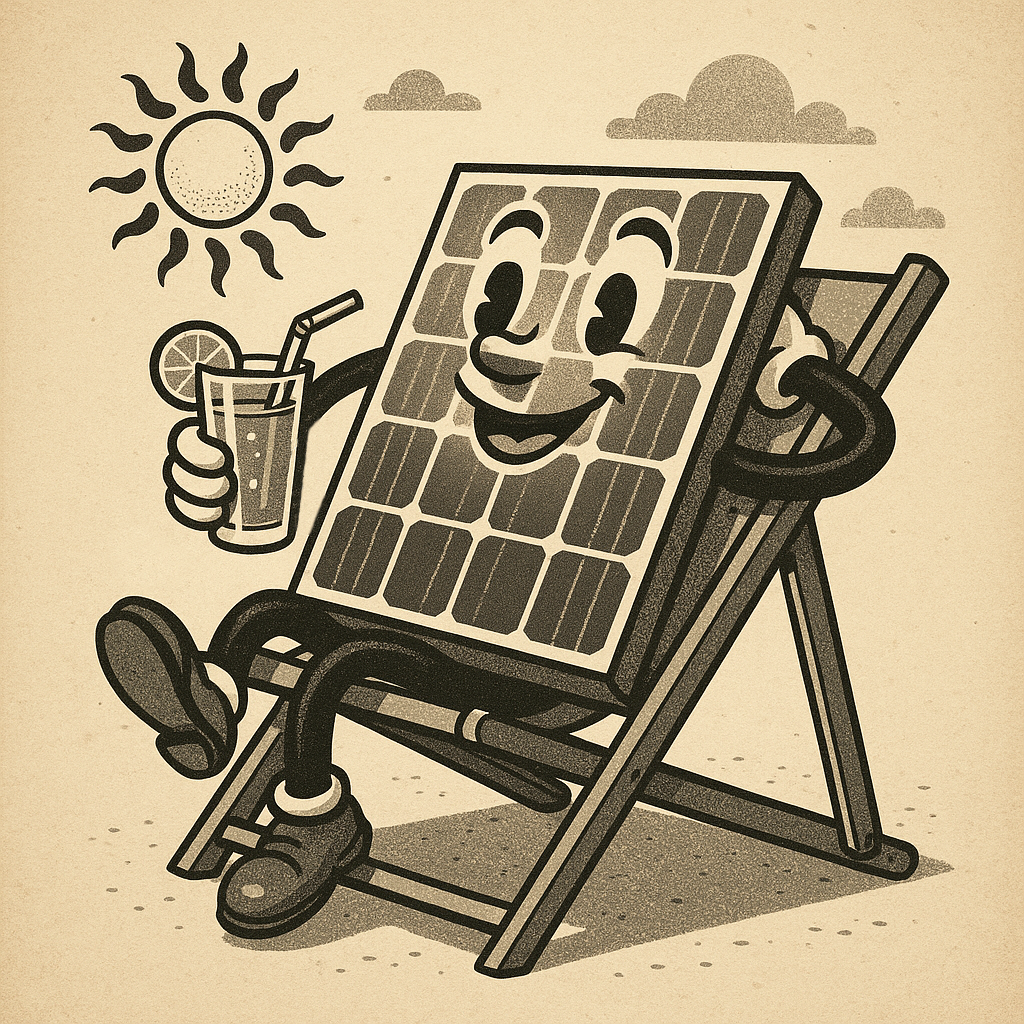 Vintage Solar Panel Relaxing